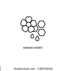 Manuka honey simple thin line icon vector illustration