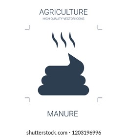 manure icon. high quality filled manure icon on white background. from agriculture collection flat trendy vector manure symbol. use for web and mobile