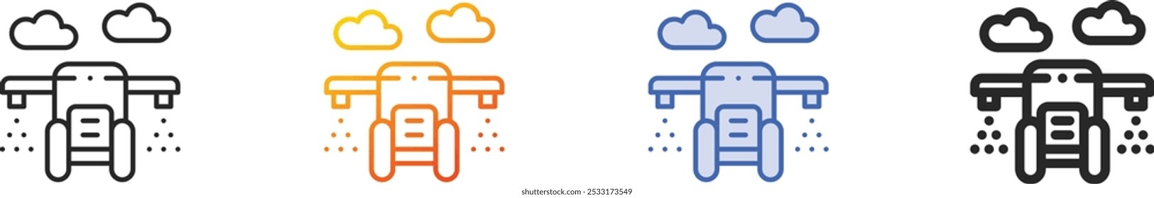 manure icon.Thin Linear, Gradient, Blue Stroke and bold Style Design Isolated On White Background