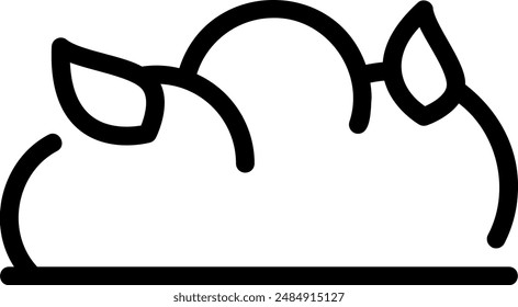 Vector de ilustración de icono de línea de estiércol