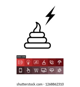 Manure vector icon
