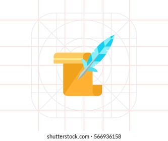 Manuscript as History Concept Icon