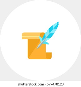 Manuscript as History Concept Icon