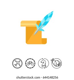 Manuscript as History Concept Icon