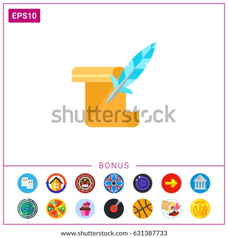 Manuscript as History Concept Icon