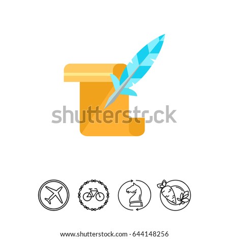 Manuscript as History Concept Icon