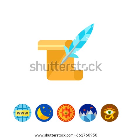 Manuscript as History Concept Icon