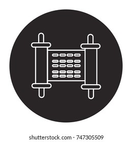manuscript icon flat black