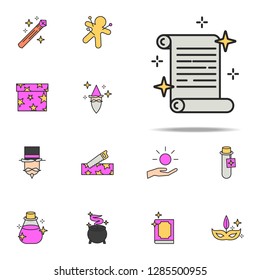 manuscript icon. magic icons universal set for web and mobile
