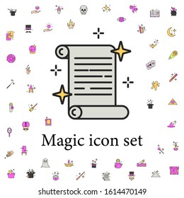 manuscript icon. magic icons universal set for web and mobile