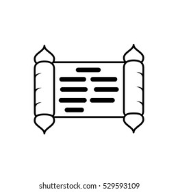 Manuscript paper icon . Document symbol vector illustration