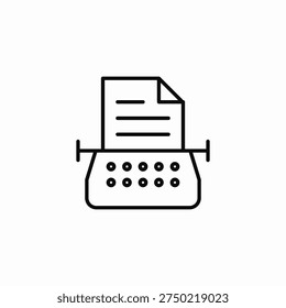 manuscript scriptwriter icon sign vector