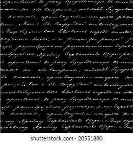 Manuscript. Naadloos patroon. Vector.