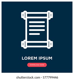 Manuscript vector icon