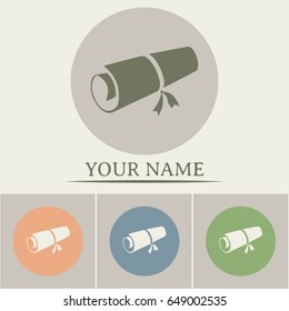  manuscript vector icon 