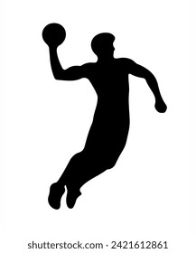 Manvolleyball Silhouettes sport PNG Design 