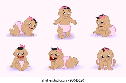 many Asian babies