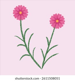  a many beautiful flowers design art doodle