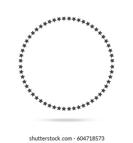 many black stars and rings