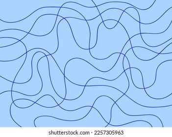 Many blue line abstract background