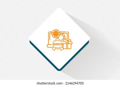 Many Bonuses And Promotions Icon Vector Design