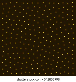 many bright yellow stars. dark background. vector illustration.