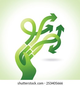 many business ideas arrows