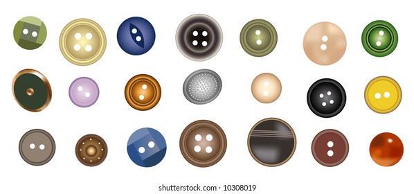 many buttons vector
