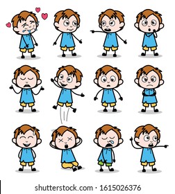 Many Cartoon Office Guy - Set of Concepts Vector illustrations