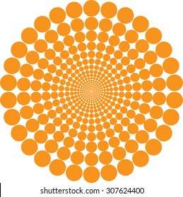 Many circles pattern