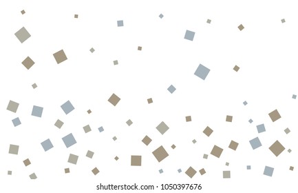 Many Classy, Stylish, Modern and Good Looking Blue and Grey Confetti on White Background