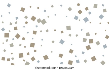 Many Classy, Stylish, Modern and Good Looking Blue and Grey Confetti on White Background