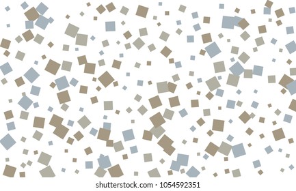 Many Classy, Stylish, Modern and Good Looking Blue and Grey Confetti on White Background