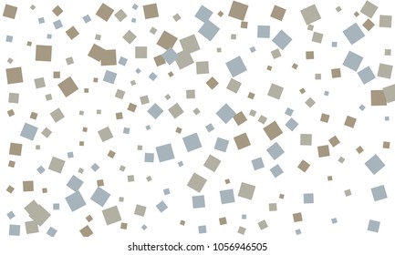 Many Classy, Stylish, Modern and Good Looking Blue and Grey Confetti on White Background