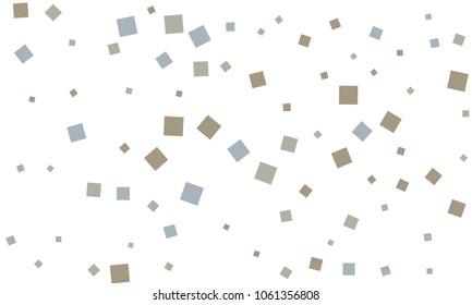 Many Classy, Stylish, Modern and Good Looking Blue and Grey Confetti on White Background