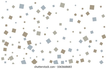 Many Classy, Stylish, Modern and Good Looking Blue and Grey Confetti on White Background