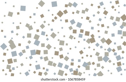 Many Classy, Stylish, Modern and Good Looking Blue and Grey Confetti on White Background