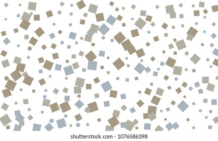 Many Classy, Stylish, Modern and Good Looking Blue and Grey Confetti on White Background