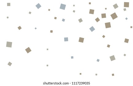 Many Classy, Stylish, Modern and Good Looking Blue and Grey Confetti on White Background