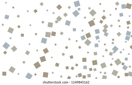 Many Classy, Stylish, Modern and Good Looking Blue and Grey Confetti on White Background