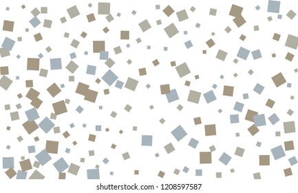 Many Classy, Stylish, Modern and Good Looking Blue and Grey Confetti on White Background