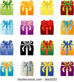 Many Color Gift boxes
