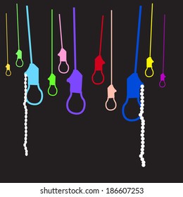 many color Lamp vector 