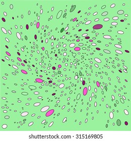 Many colorful circles of different sizes. Colorful geometric print. Colorful stars pattern.