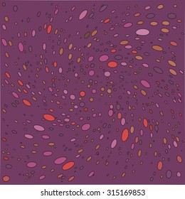 Many colorful circles of different sizes. Colorful geometric print. Colorful stars pattern.