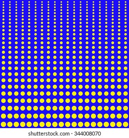 Many colorful circles of different sizes. Vector with geometric print. Abstract colorful pattern.