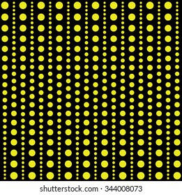 Many colorful circles of different sizes. Vector with geometric print. Abstract colorful pattern.