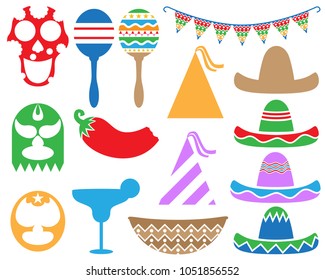 Many colorful fiesta designs.