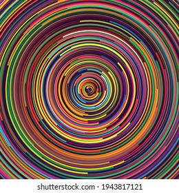 many colors in circles. abstract colored background.