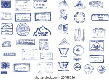 many custom, border and mountaineers peaks stamps